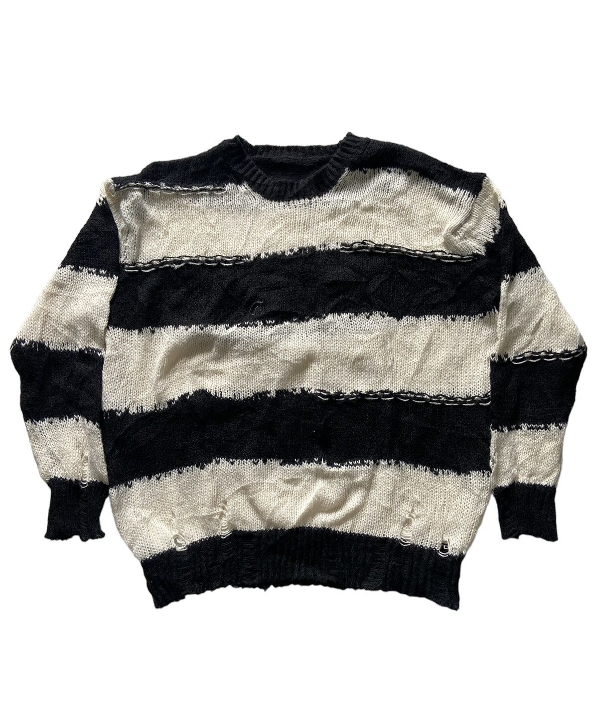 Beauty Beast Unknown knit sweatshirts grunge striped distressed Size US M / EU 48-50 / 2 - 1 Thumbnail