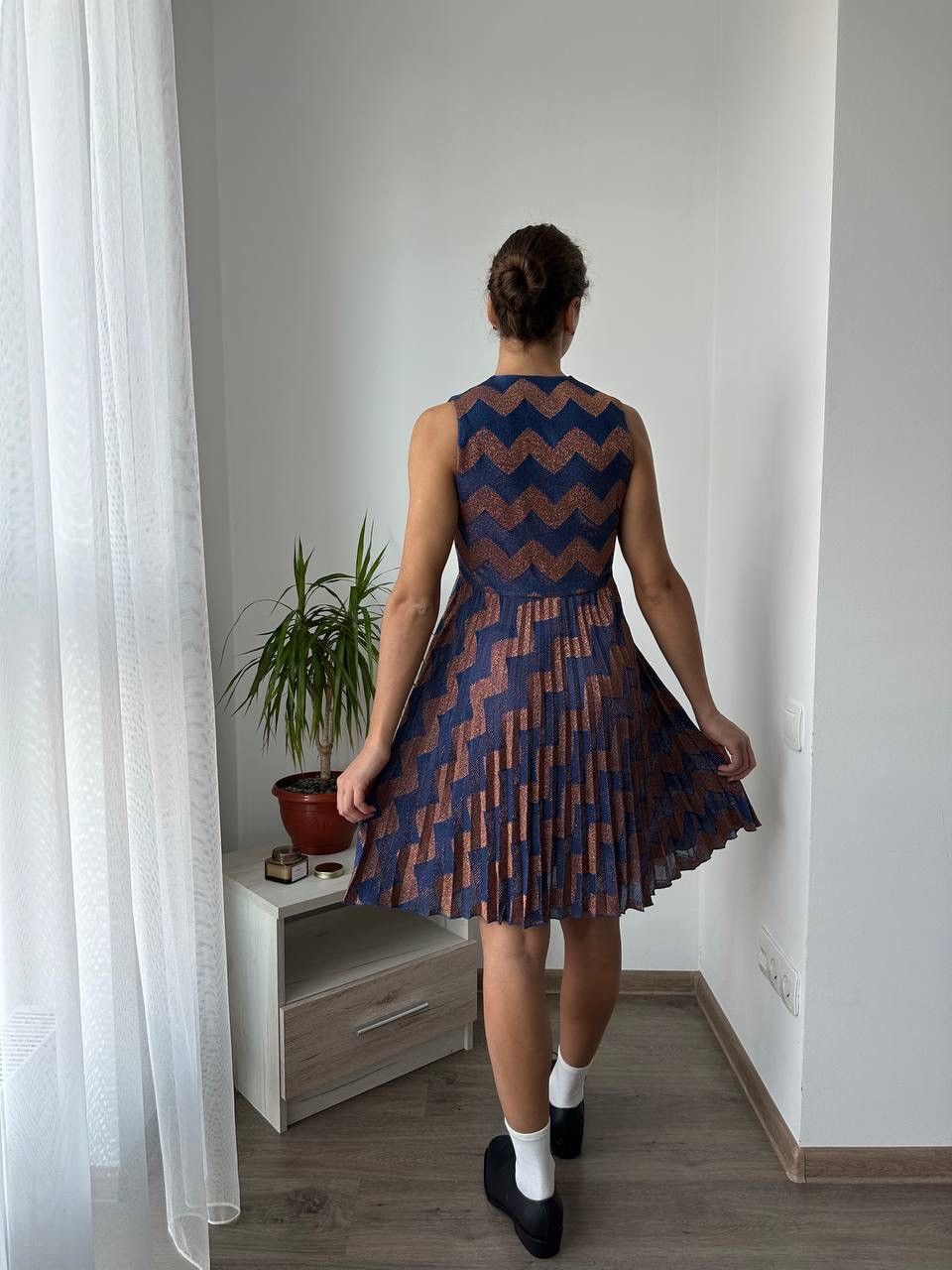 Missoni × Vintage Vintage Missoni Womens Zig Zag Multicolour Dress Size M / US 6-8 / IT 42-44 - 8 Thumbnail