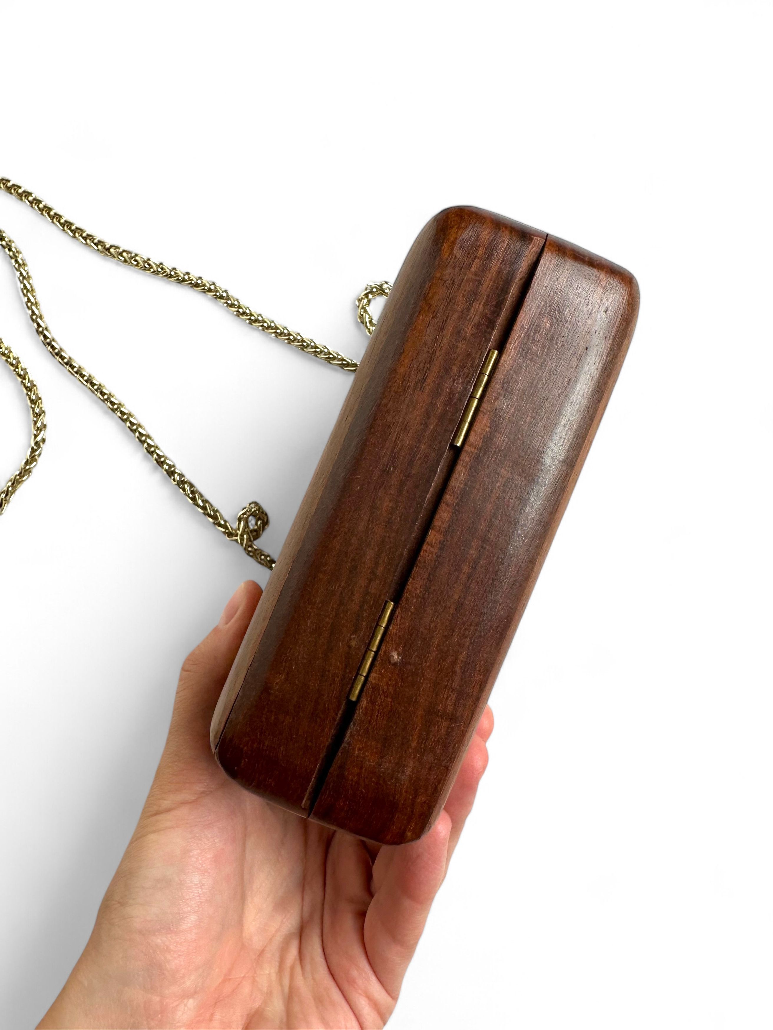 Massimo Dutti Massimo Dutti Wooden Shoulder Clutch Bag Size ONE SIZE - 3 Thumbnail