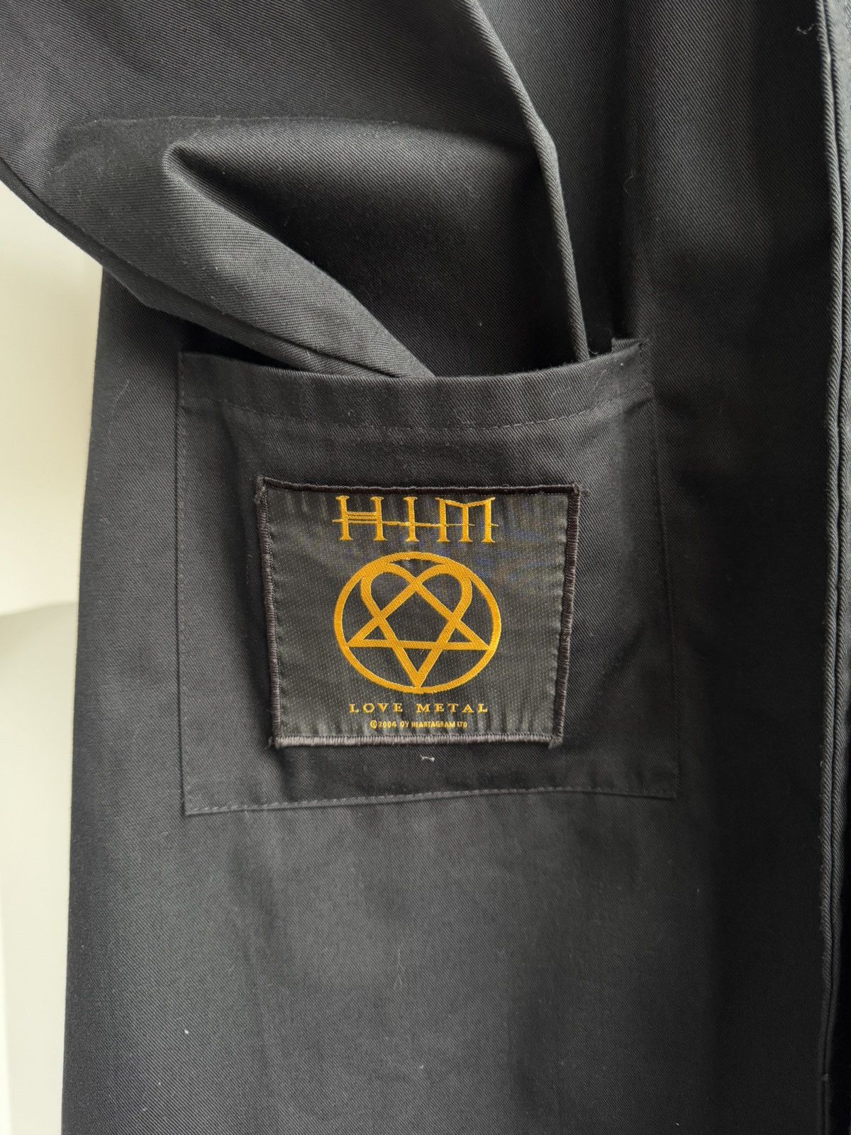 Band Tees × Vintage Him Love Metal 2004 Japan Style Oversize Mantle Jacket Coat Size US L / EU 52-54 / 3 - 3 Thumbnail