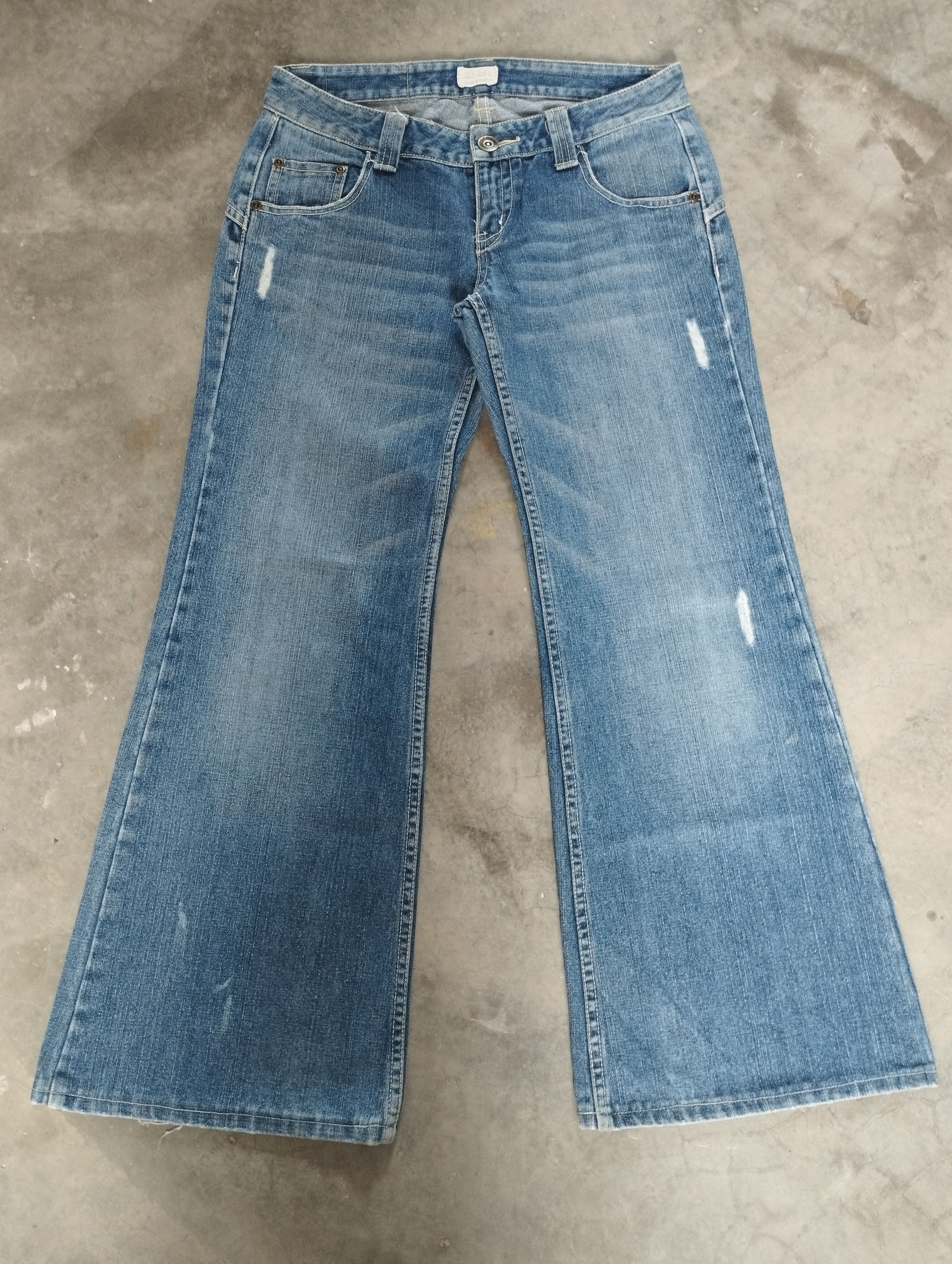 Super Flare Loose Jeans Japan Flare Bellbottom Jeans