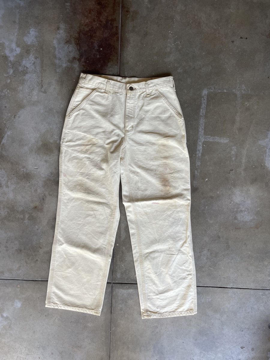 Carhartt × Vintage Cream Carhartt Carpenters Size US 31 - 1 Thumbnail
