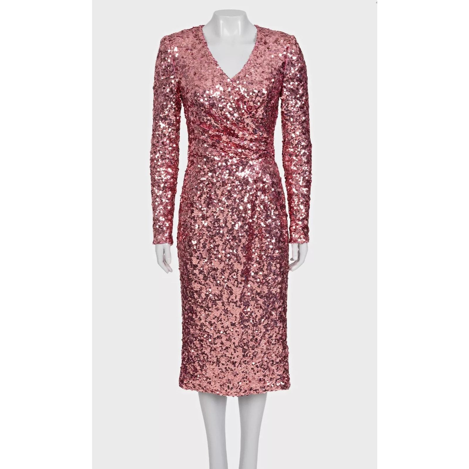 Dolce & Gabbana Dolce & Gabbana Pink Sequin Dress - Size M/IT42 Size M / US 6-8 / IT 42-44 - 1 Thumbnail