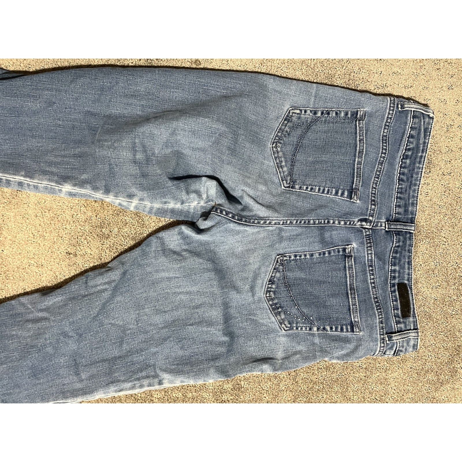 Lee LEE Jeans Regular Straight Leg Mid Rise 5-Pocket Women 30 Blue Denim Cotton Blend Petite 28 Inseam Adult Womens Size 30" / US 8 / IT 44 - 6 Thumbnail