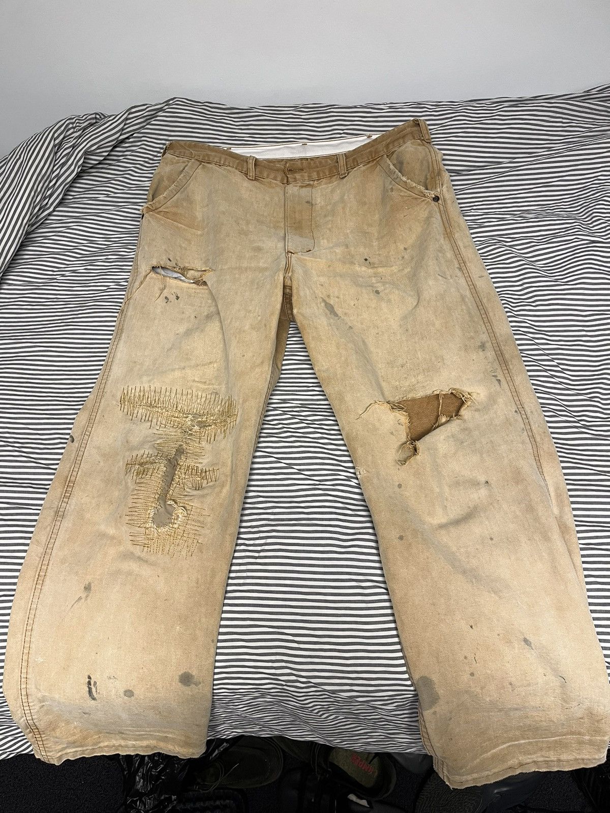 FrenchTrotters × Vintage Vintage French Work Wear pants Size US 33 - 1 Thumbnail