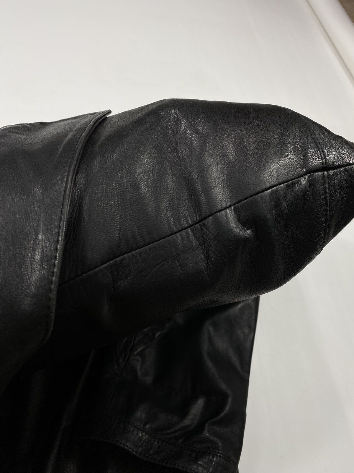 Vintage LASTDROP🔥 Vintage 80s 90s Oversized Leather Crocodile Jacket Size XXL / US 16-18 / IT 52-54 - 21 Thumbnail