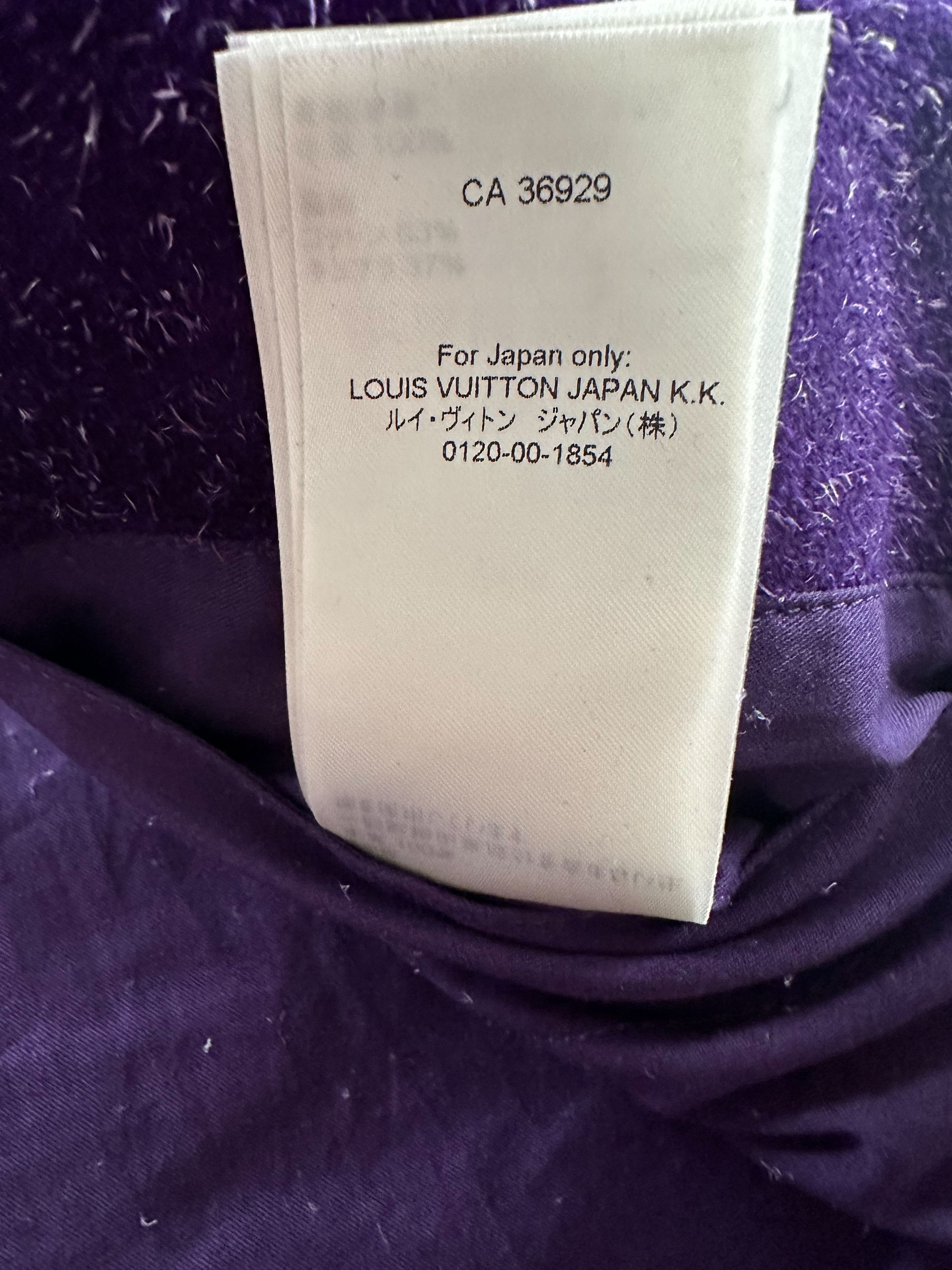 Louis Vuitton Louis Vuitton Purple Embossed Monogram Suede Workwear Jacket Size US XXL / EU 58 / 5 - 10 Thumbnail