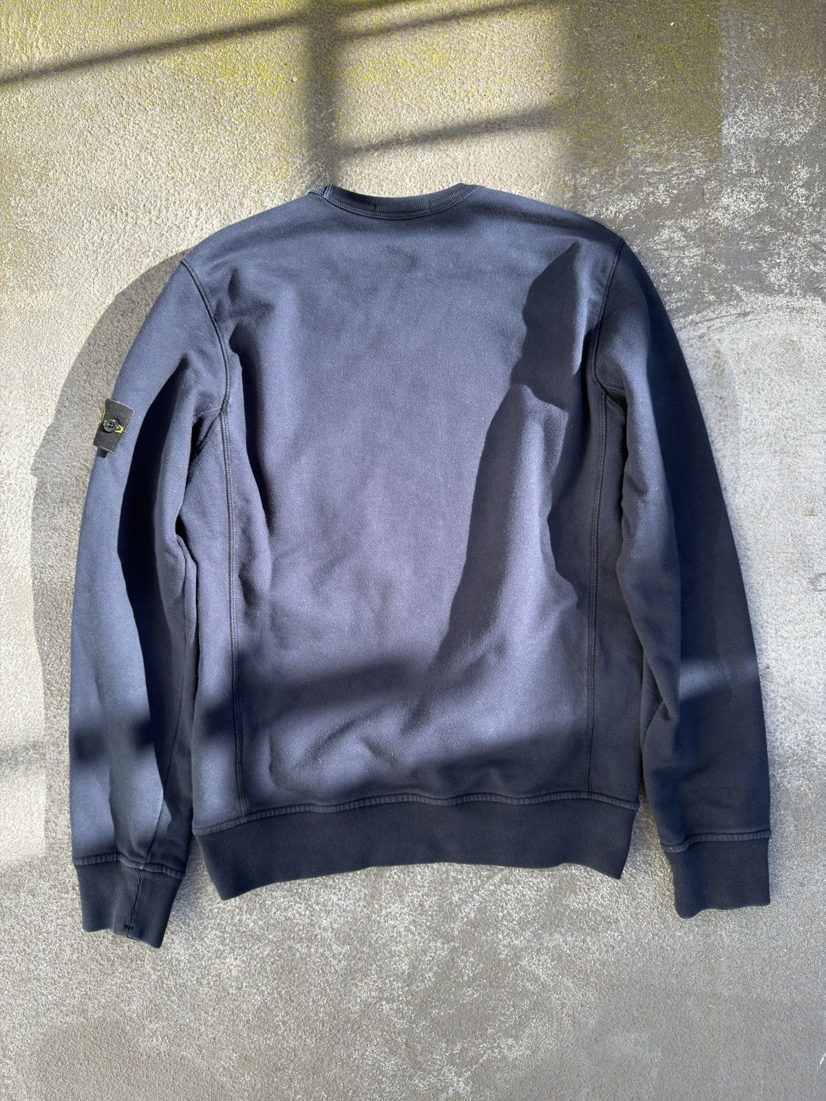 Stone Island Stone Island Garment Dyed Crew Sweatshirt Navy M Size US M / EU 48-50 / 2 - 9 Thumbnail
