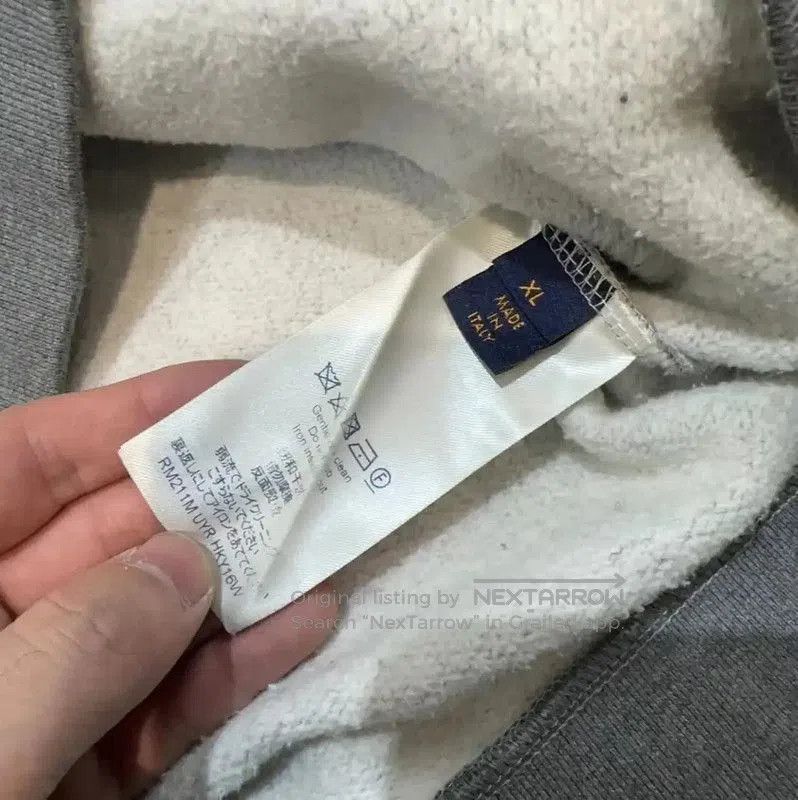 Louis Vuitton Louis Vuitton Gray Cotton Blend Sweatshirt for Men . Size US XL / EU 56 / 4 - 5 Thumbnail