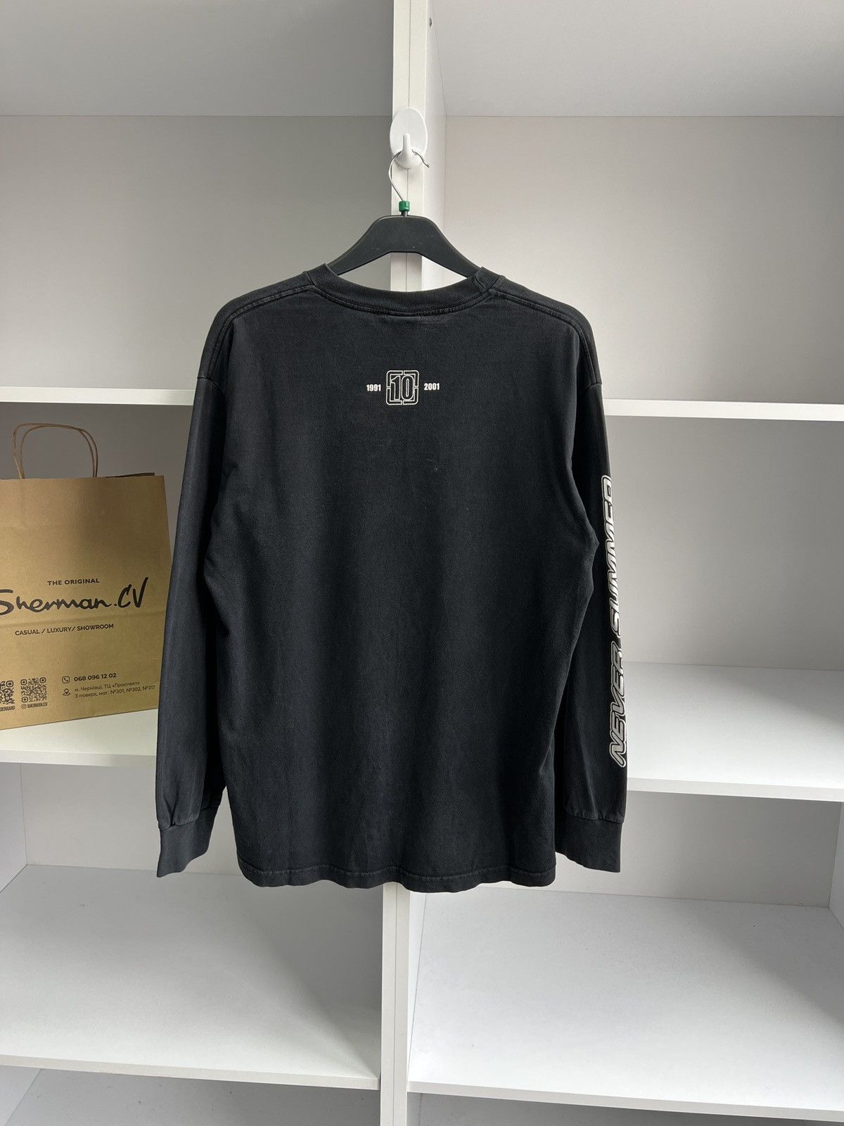 Band Tees × Vintage Vintage Never Summer Merch Long Sleeve Black Tee Size US M / EU 48-50 / 2 - 12 Thumbnail