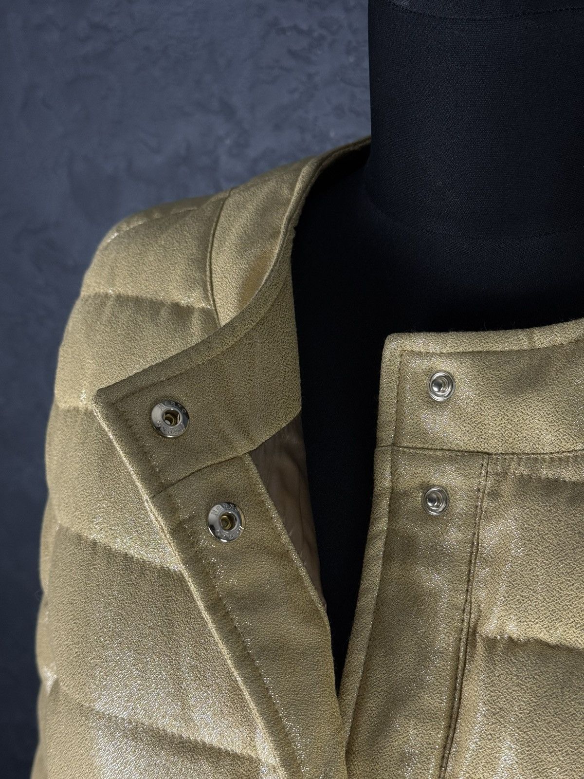 Herno HERNO Lurex Quilted Down Jacket Size L / US 10 / IT 46 - 6 Thumbnail