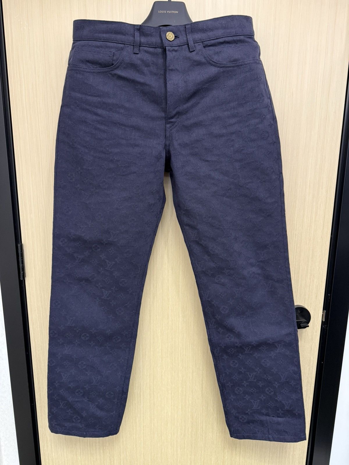 Louis Vuitton Louis Vuitton watercolor navy monogram denim jeans 33 Size US 33 - 3 Thumbnail