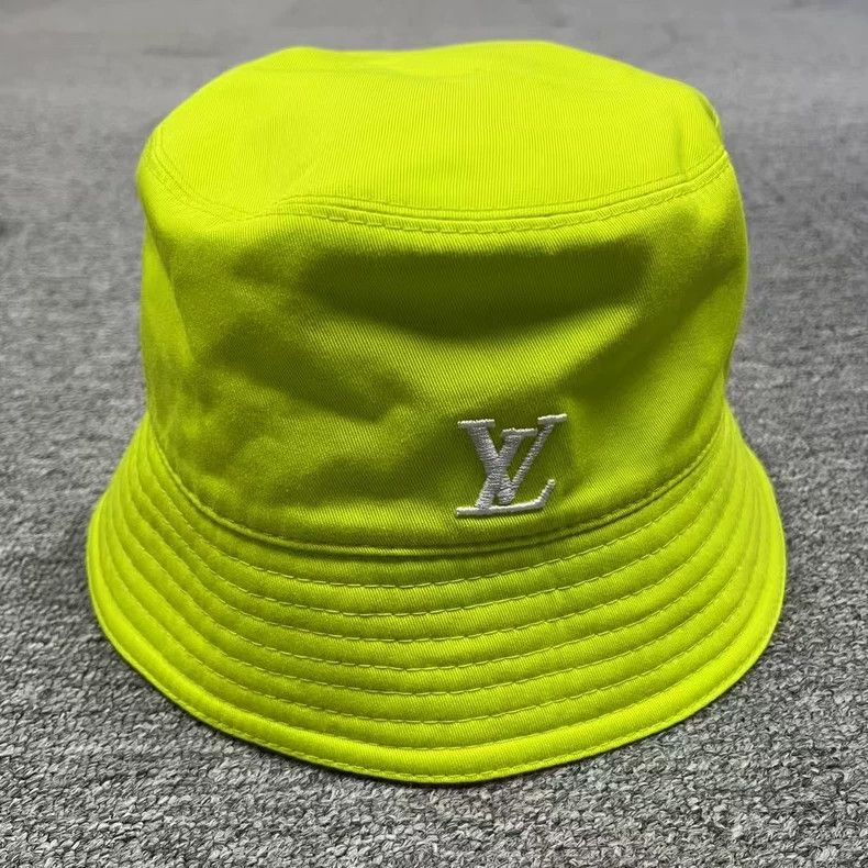 Louis Vuitton Louis Vuitton Cyan LV logo fisherman's hat Size ONE SIZE - 3 Thumbnail