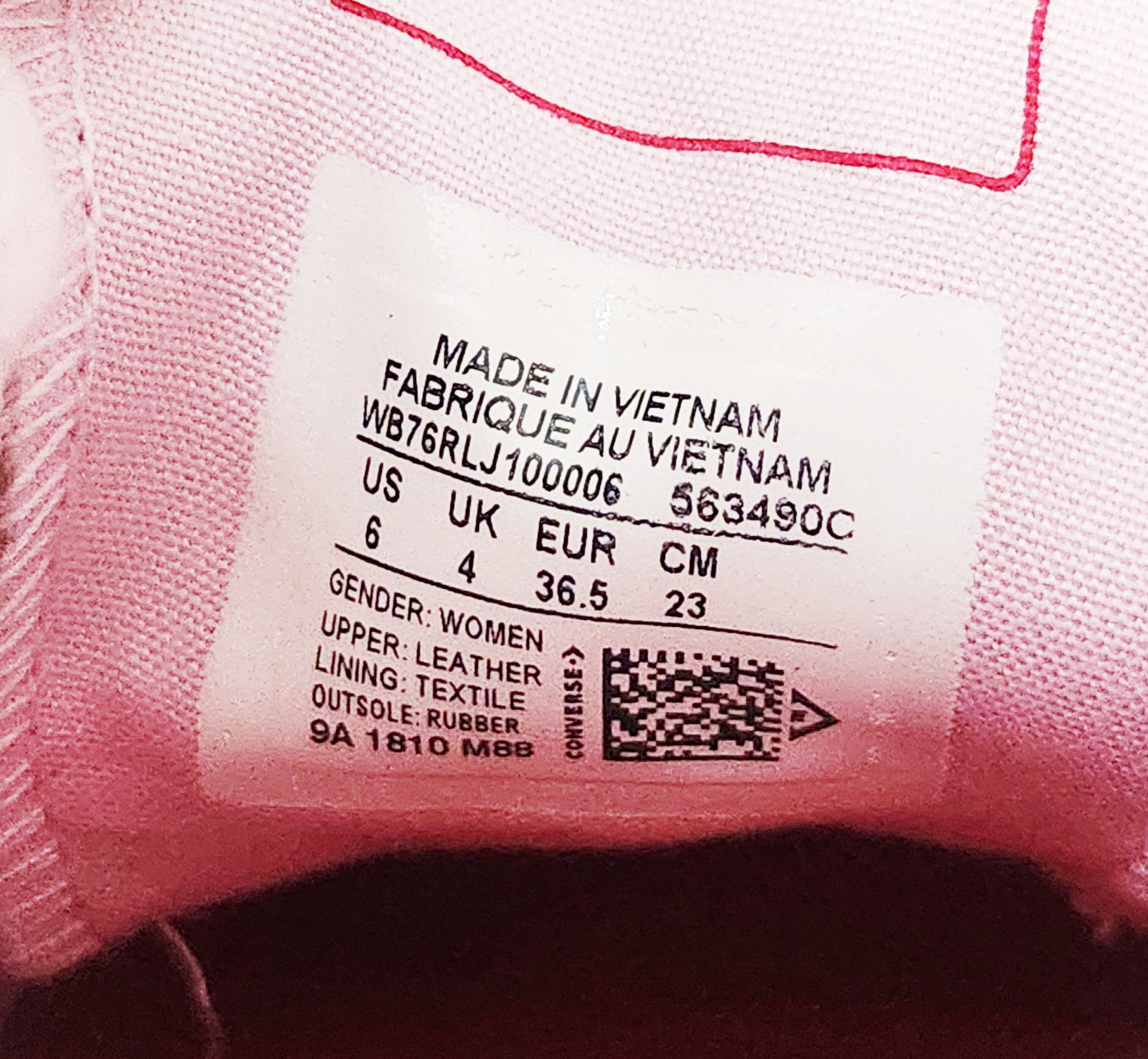 Converse Converse Pastel Pink Leather Sneakers Size 6 Rare 563490C Size US 6 / IT 36 - 10 Thumbnail