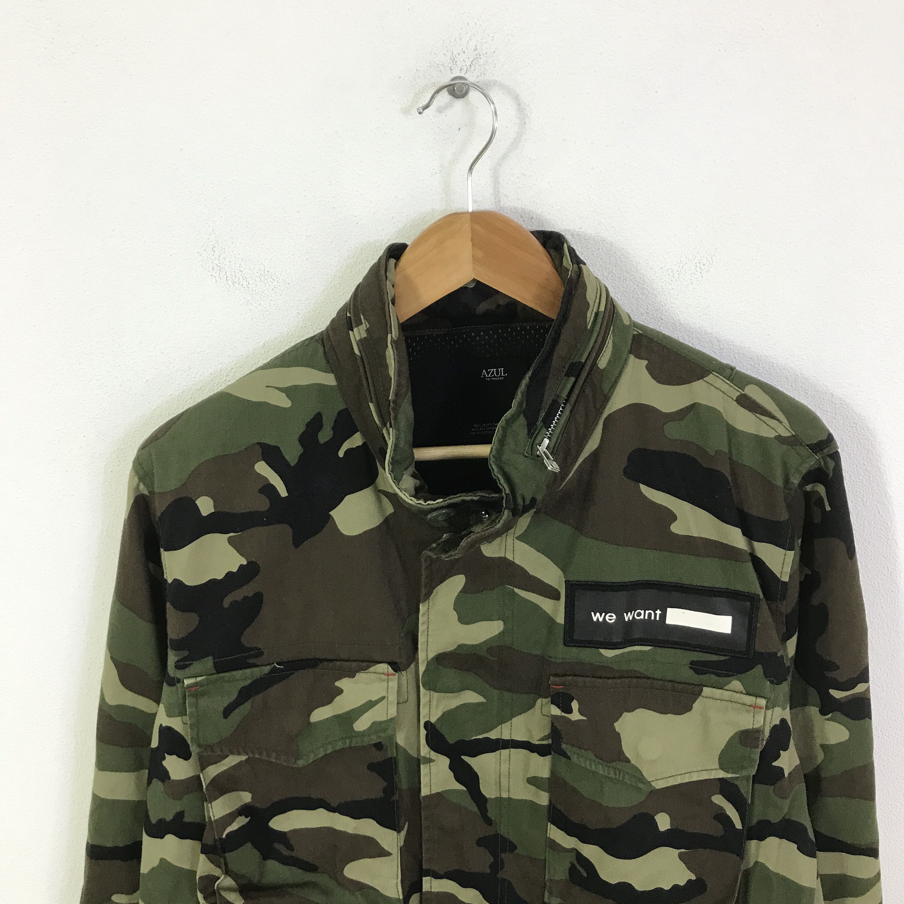 Japanese Brand azul army camo design jacket K115B14 Size US L / EU 52-54 / 3 - 2 Thumbnail