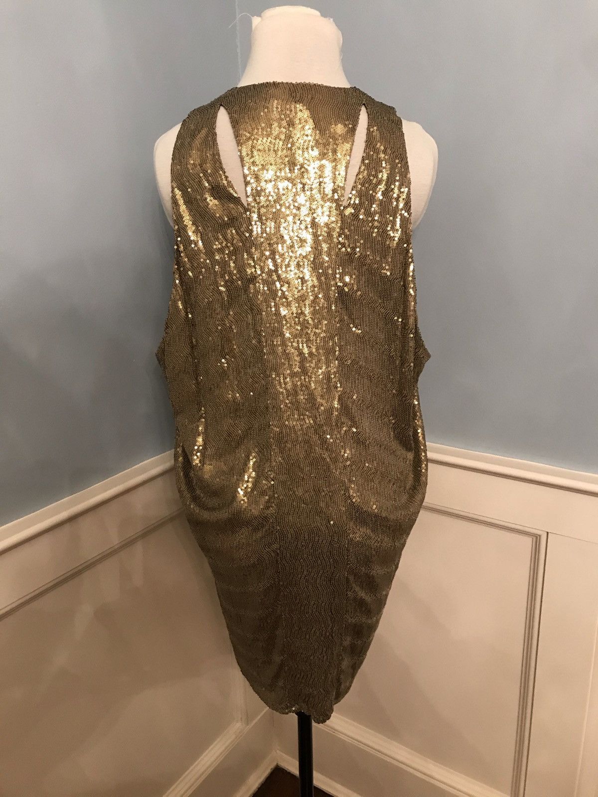 Sachin & Babi Sachin + Babi for Ankasa Gold Sequin Dress sz 6 Size M / US 6-8 / IT 42-44 - 3 Thumbnail