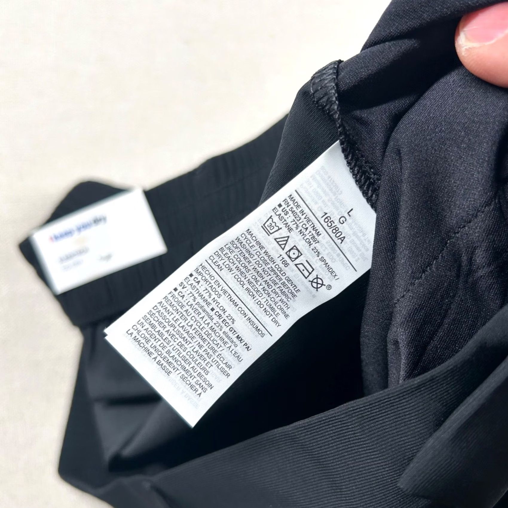 Old Navy Old Navy Pants Womens L Sleektech High Rise Full Length Go-Dry Wide Leg Black Size 36" / US 14 / IT 50 - 4 Thumbnail