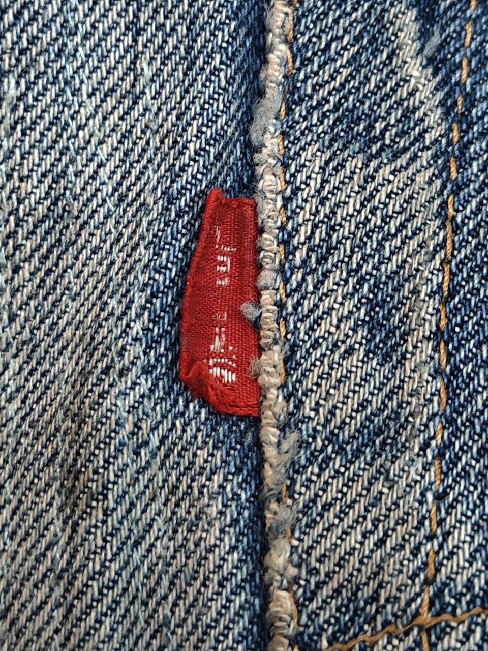 Levi's Rare 60's Vintage Levi's 501 Redline Selvedge, Button No 6 Size US 29 - 10 Thumbnail