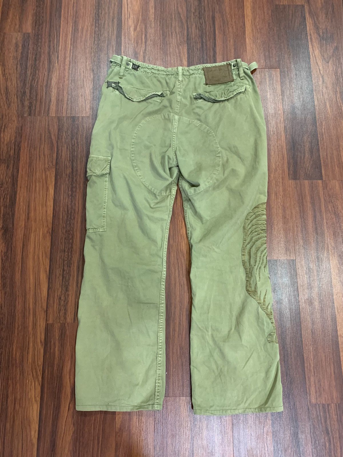 Japanese Brand Z-Brand Embroidered Tiger Cargo Size US 34 / EU 50 - 4 Thumbnail