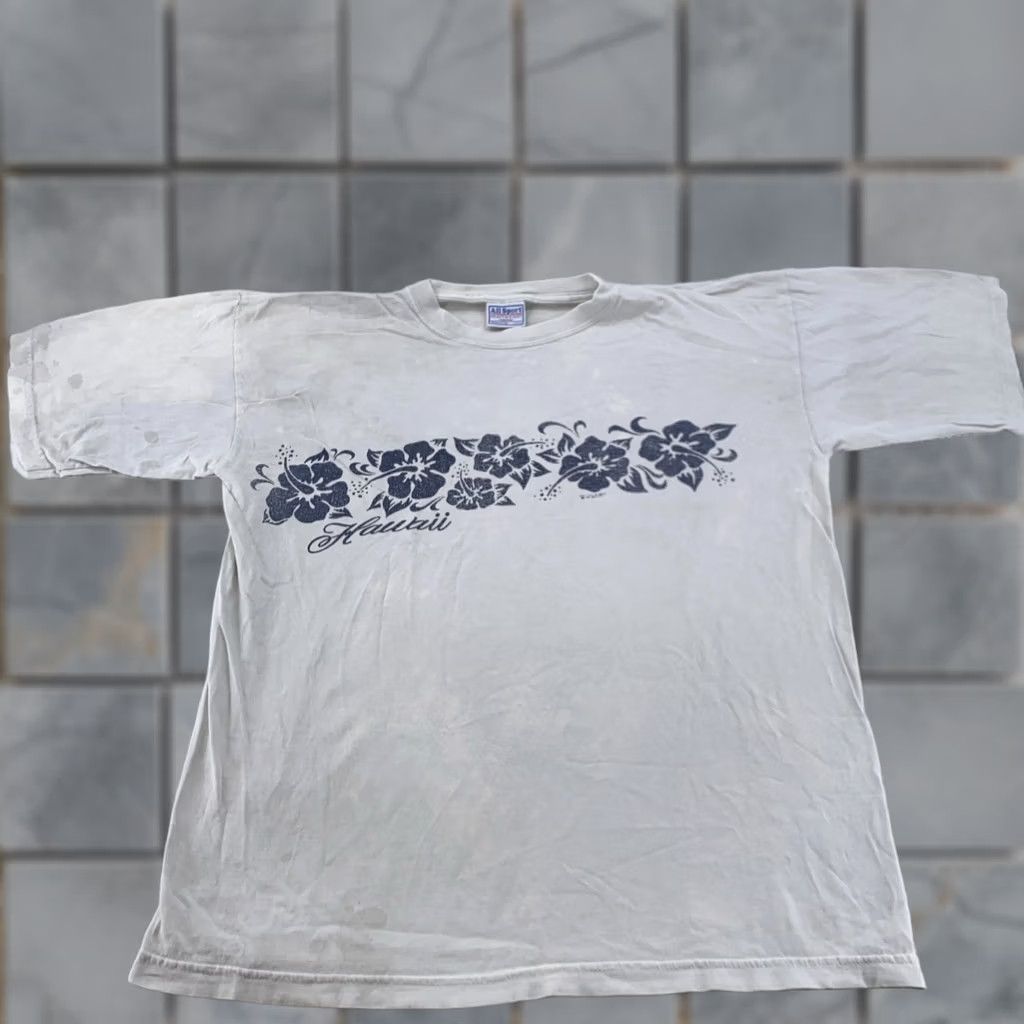 Vintage VINTAGE AllSport Hawaii Shirt Mens L White Floral 90s Cat Flower Surf Beach Cartoon Hawaii Mens Size US L / EU 52-54 / 3 - 1 Thumbnail