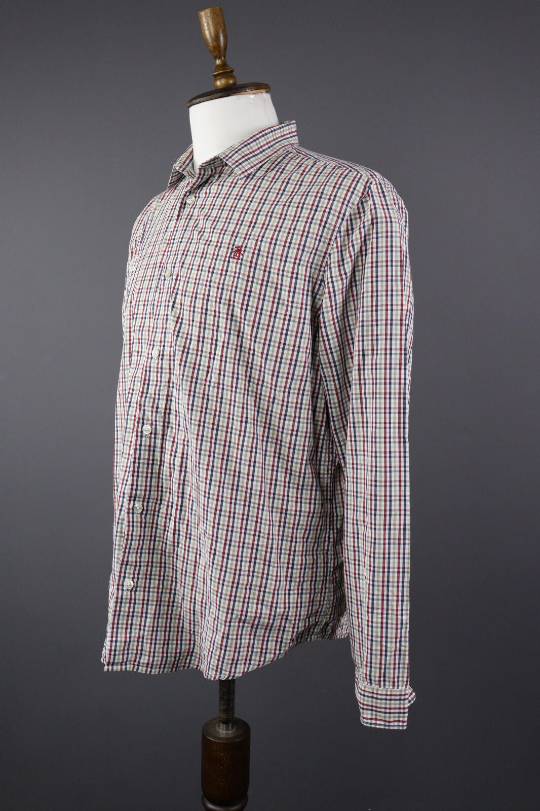 Original Penguin Men Penguin Heritage Slim Fit Casual Shirt Cotton Size XL Size US XL / EU 56 / 4 - 4 Thumbnail