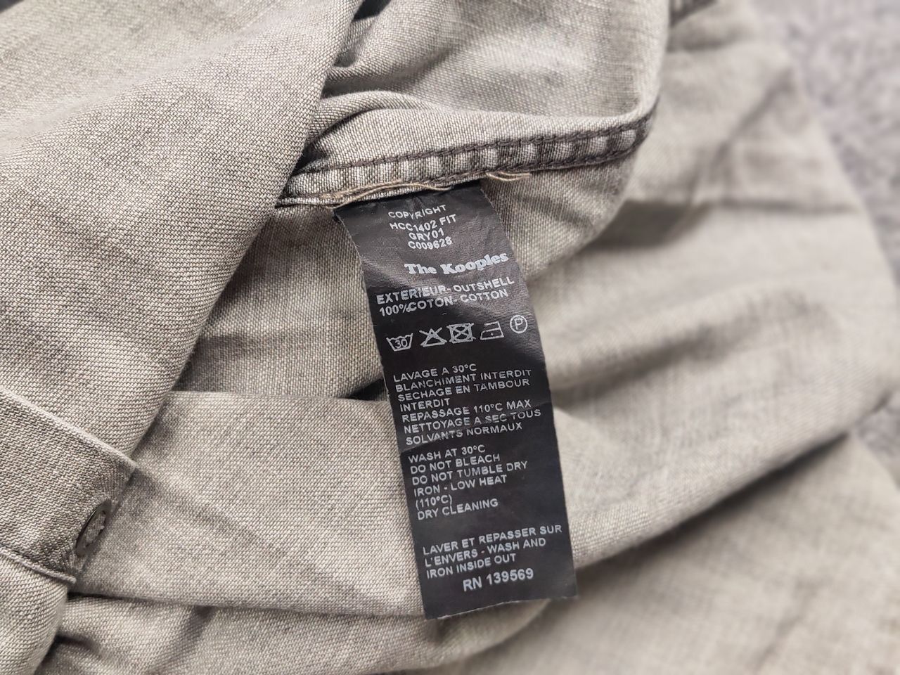 The Kooples The Kooples Jeans Fitted Distressed Button Denim Shirt Size US M / EU 48-50 / 2 - 18 Thumbnail