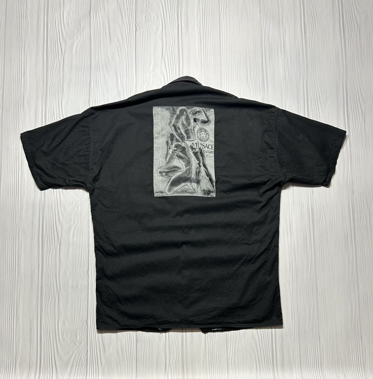 Versace Jeans Couture Vintage Versace Jeans Couture Big Logo Greece Style Shirt Size US XL / EU 56 / 4 - 1 Thumbnail