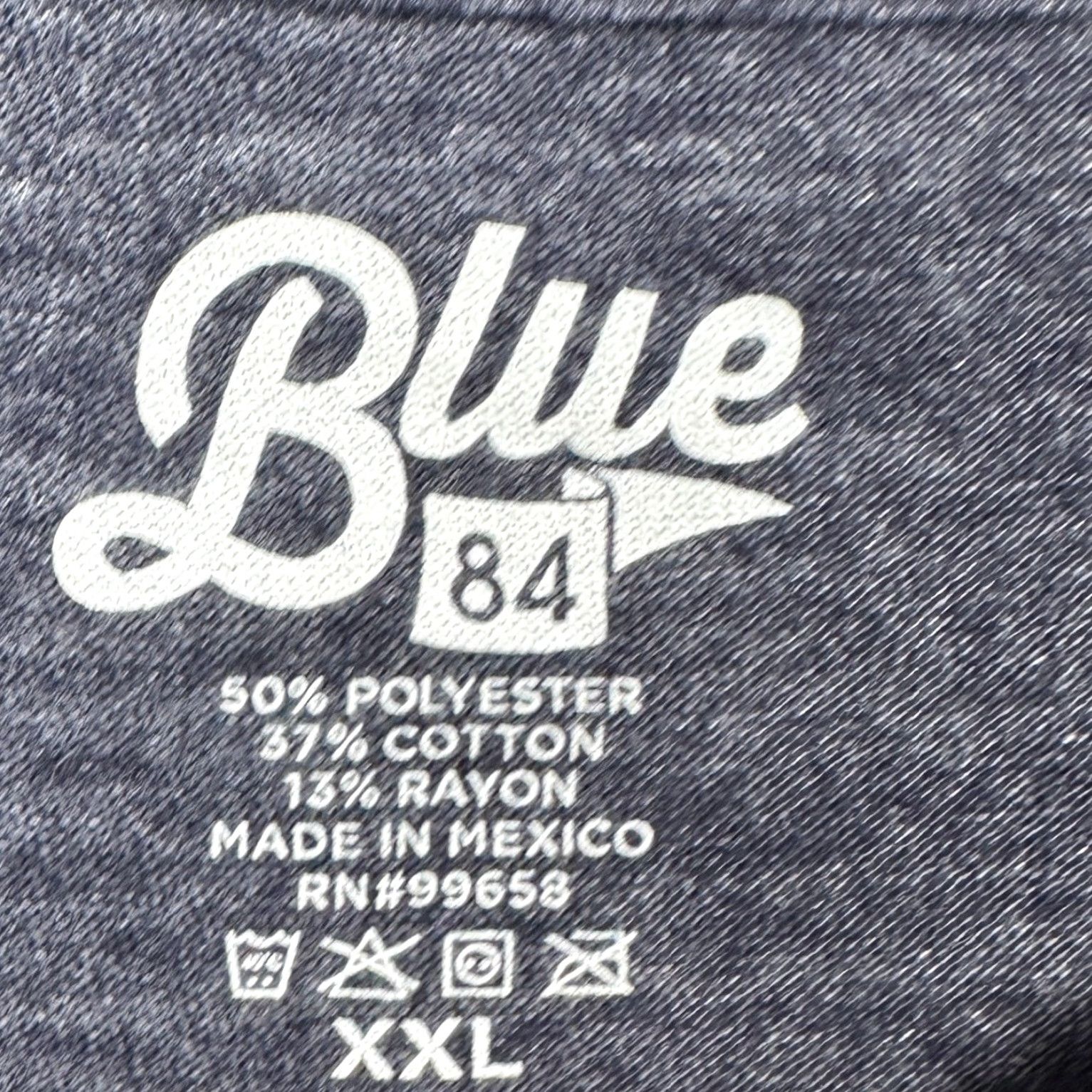 Vintage VINTAGE Blue84 T-Shirt Short Sleeve Tee Men 2XL Blue National Tennessee Graphic Crewneck Size US XXL / EU 58 / 5 - 4 Thumbnail