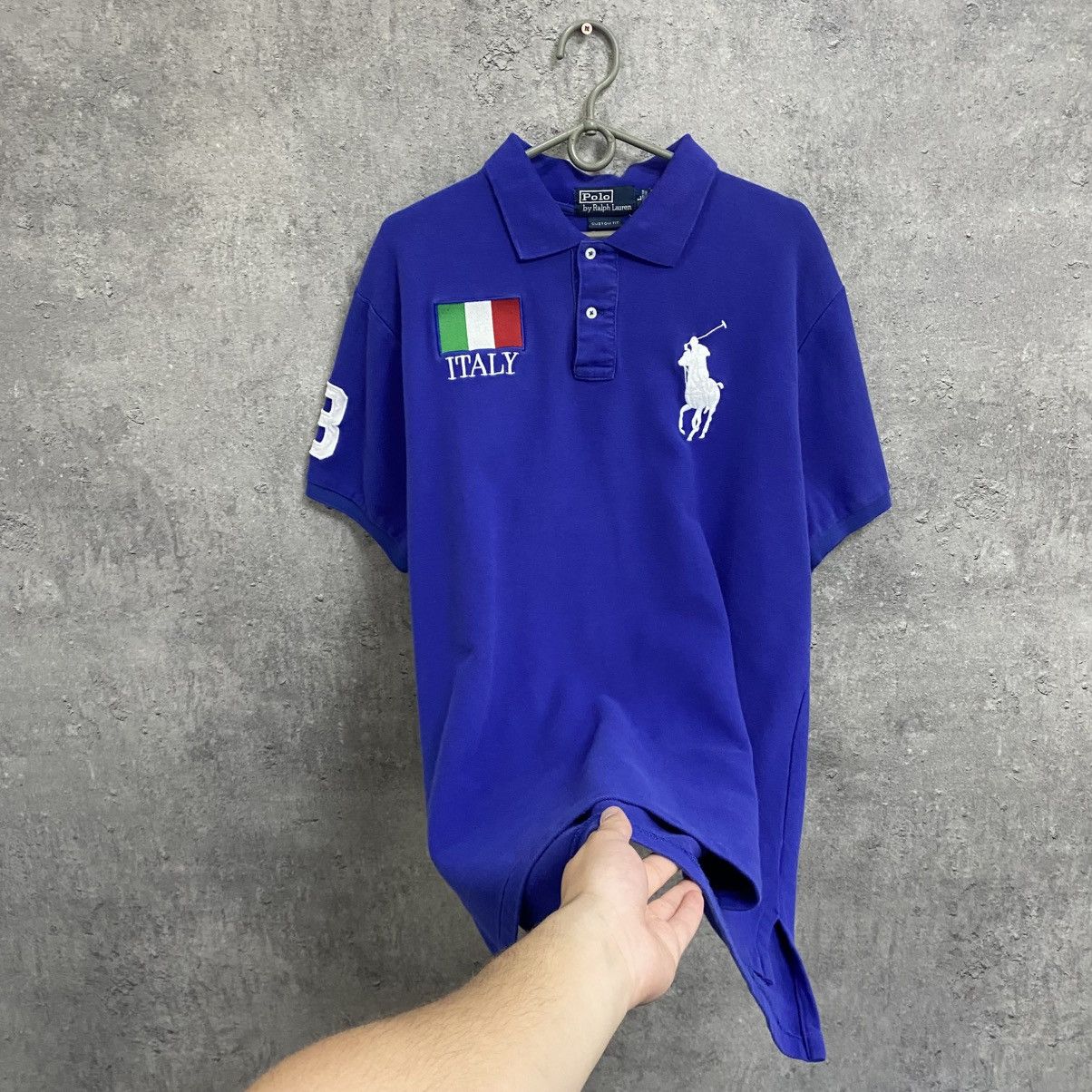 Polo Ralph Lauren Vintage Polo T-Shirt Polo Ralph Lauren Italy PRL #3 Big Logo Size US L / EU 52-54 / 3 - 3 Thumbnail