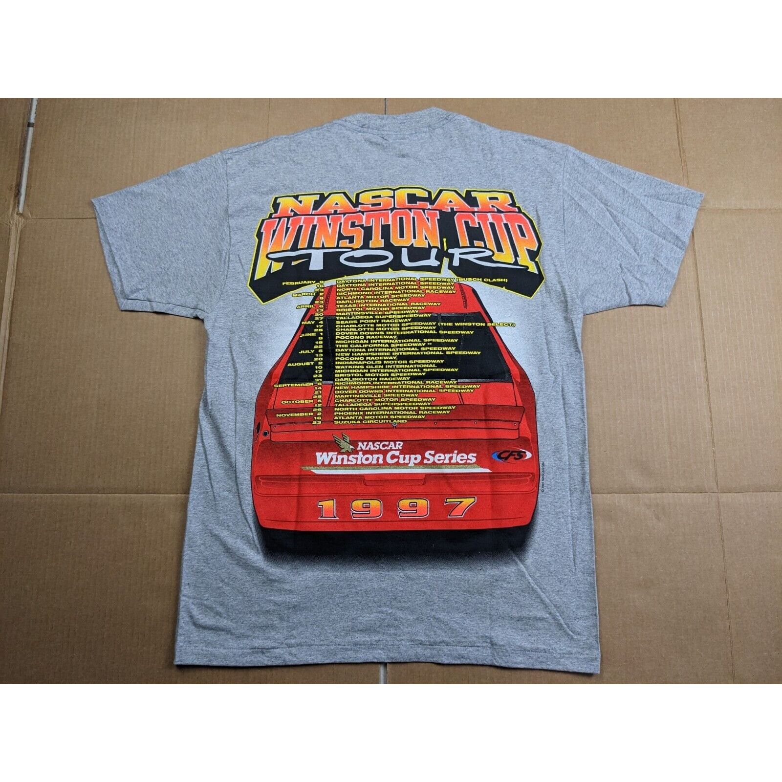 Delta NWT 1997 NASCAR Winston Cup Tour Series T-Shirt Deadstock Size US L / EU 52-54 / 3 - 8 Thumbnail
