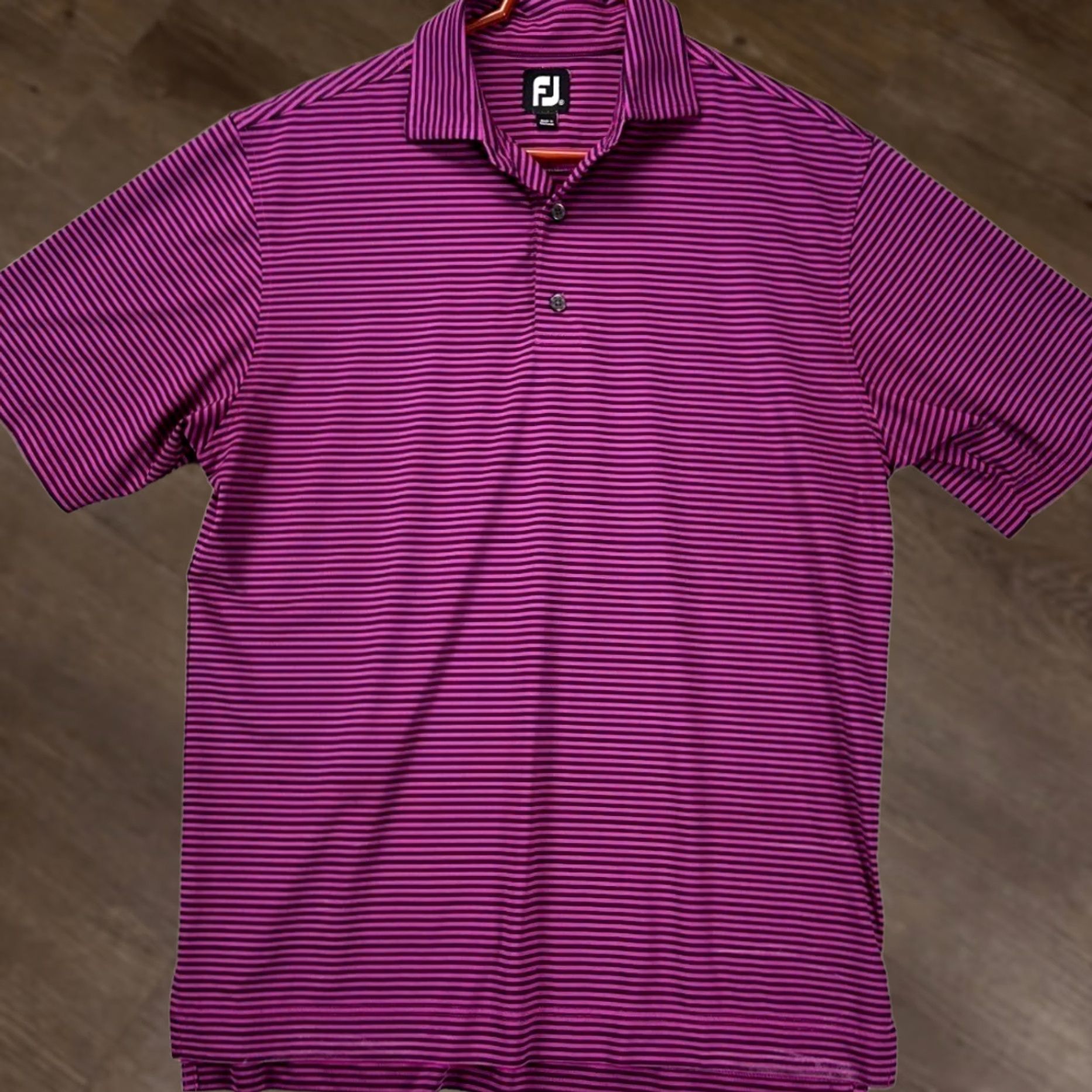 Footjoy FootJoy Polo Shirt Mens M Purple Striped ProDry Stretch Golf Rugby Short Sleeve Casual Outdoor Shirt Size US M / EU 48-50 / 2 - 1 Thumbnail