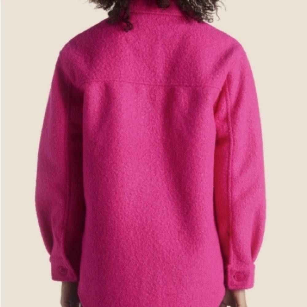 Designer Anthropologie l RD Style Unlined Flash Pink Shacket Medium Size M / US 6-8 / IT 42-44 - 2 Thumbnail
