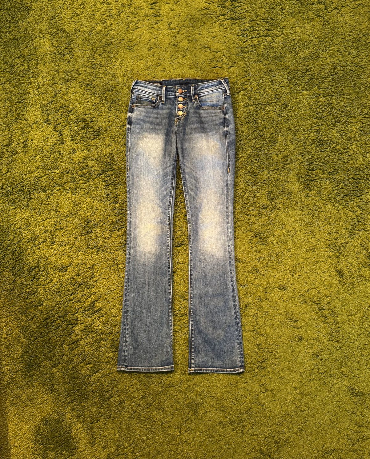 Designer × True Religion × Vintage True Religion skinny flared fit Y2K style jeans denim Size 25" / US 0 / IT 36 - 1 Thumbnail