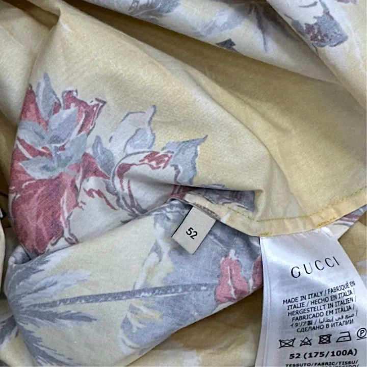 Gucci Gucci Gucci SS22 Floral Print Short Sleeve Shirt -2506 Size US L / EU 52-54 / 3 - 3 Thumbnail
