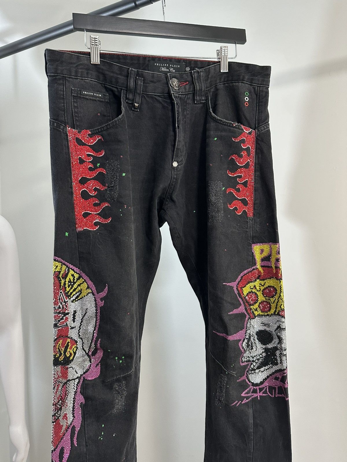 Philipp Plein Phillip Plein Skull Denim Size US 33 - 9 Thumbnail