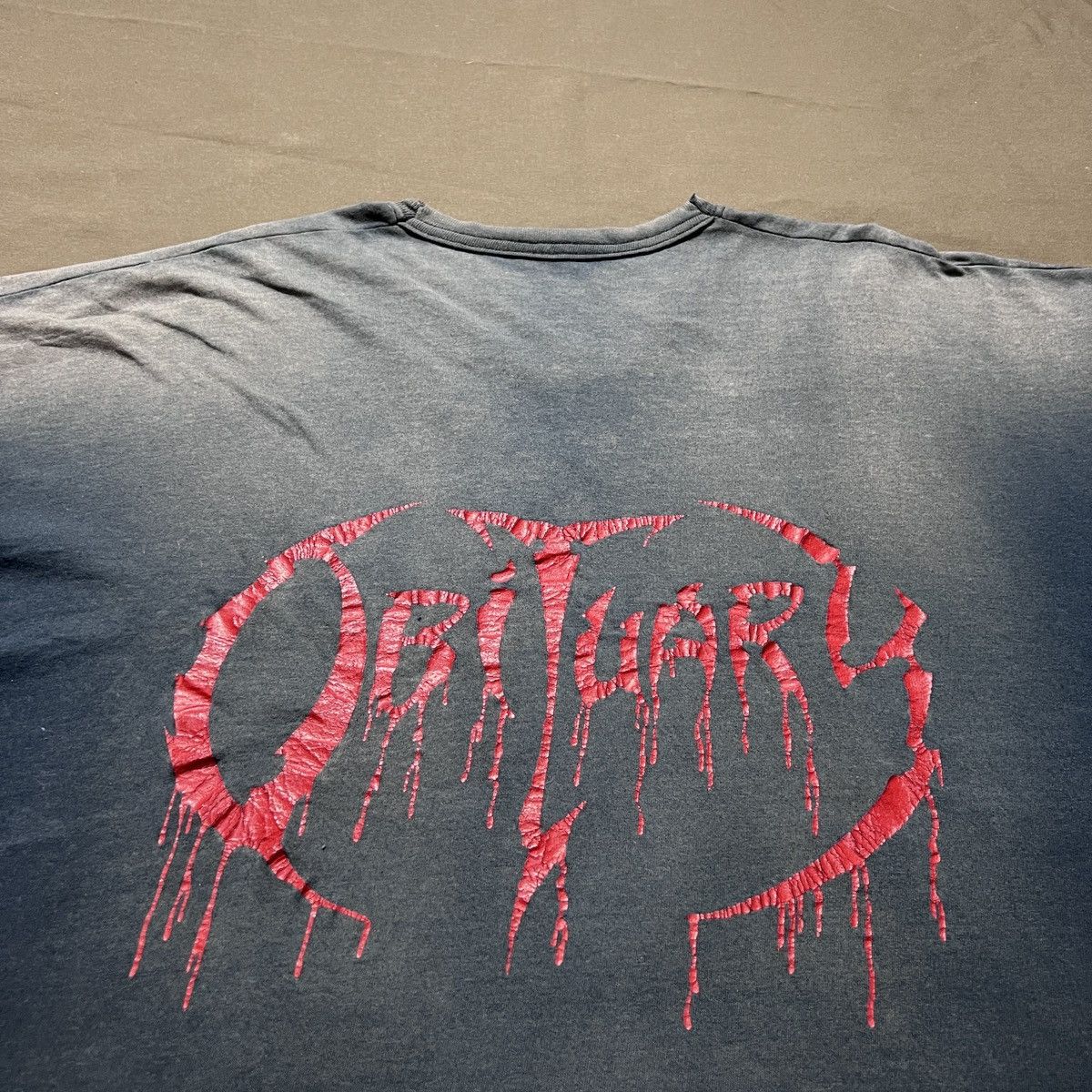 Band Tees Vintage Y2K Obituary Cause Of Death Tee 2XL Faded Thrashed Size US XXL / EU 58 / 5 - 13 Thumbnail