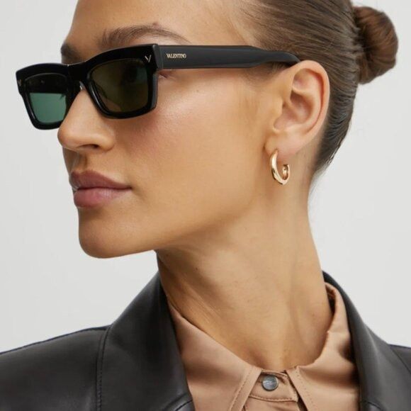 Valentino Valentino V-SHARP VLS-134C Sunglasses Transparent Rectangle Size ONE SIZE - 3 Thumbnail