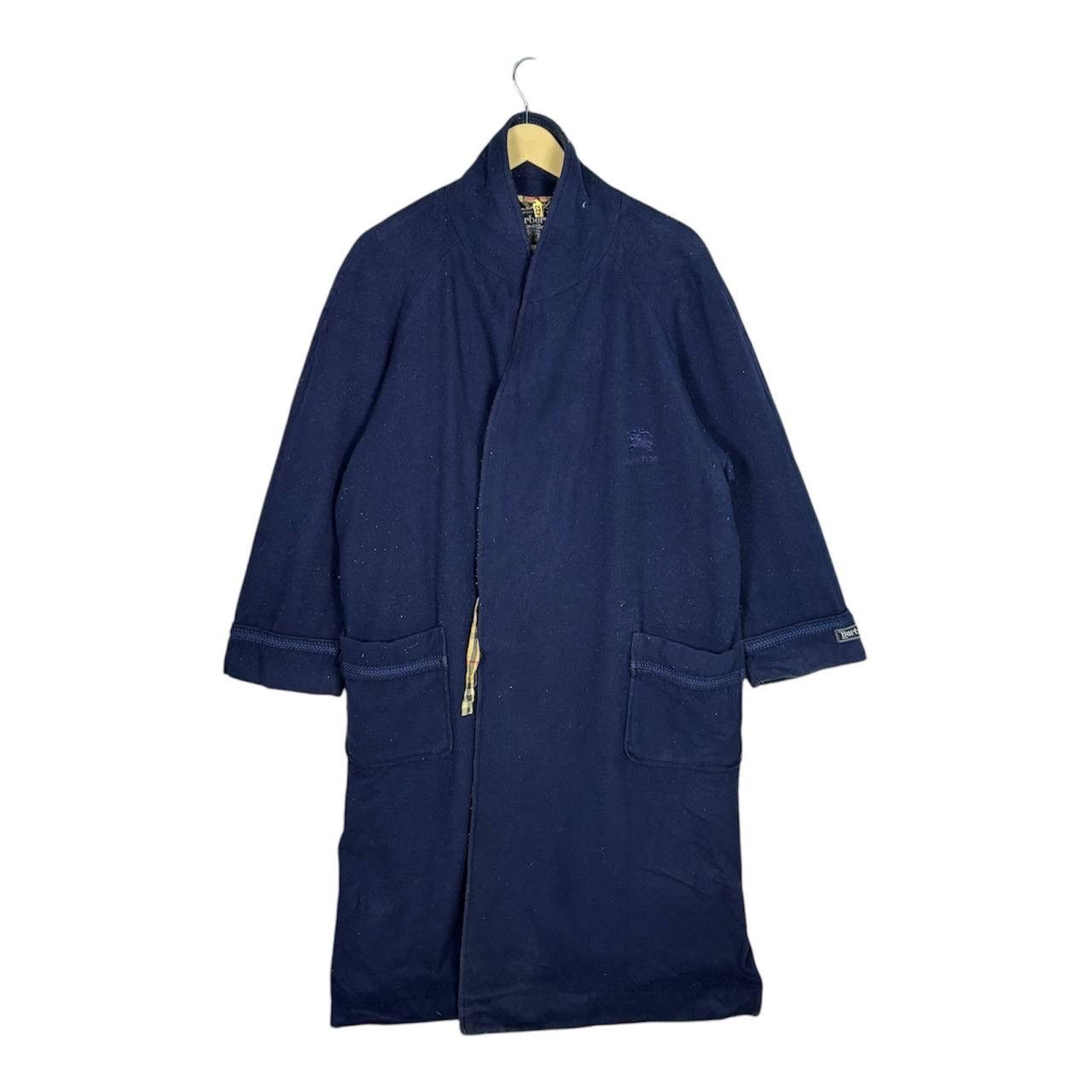 Vintage Burberry Nova Check Sleepwear Pyjamas Bathrobe in Blue, Men’s (Size Large)