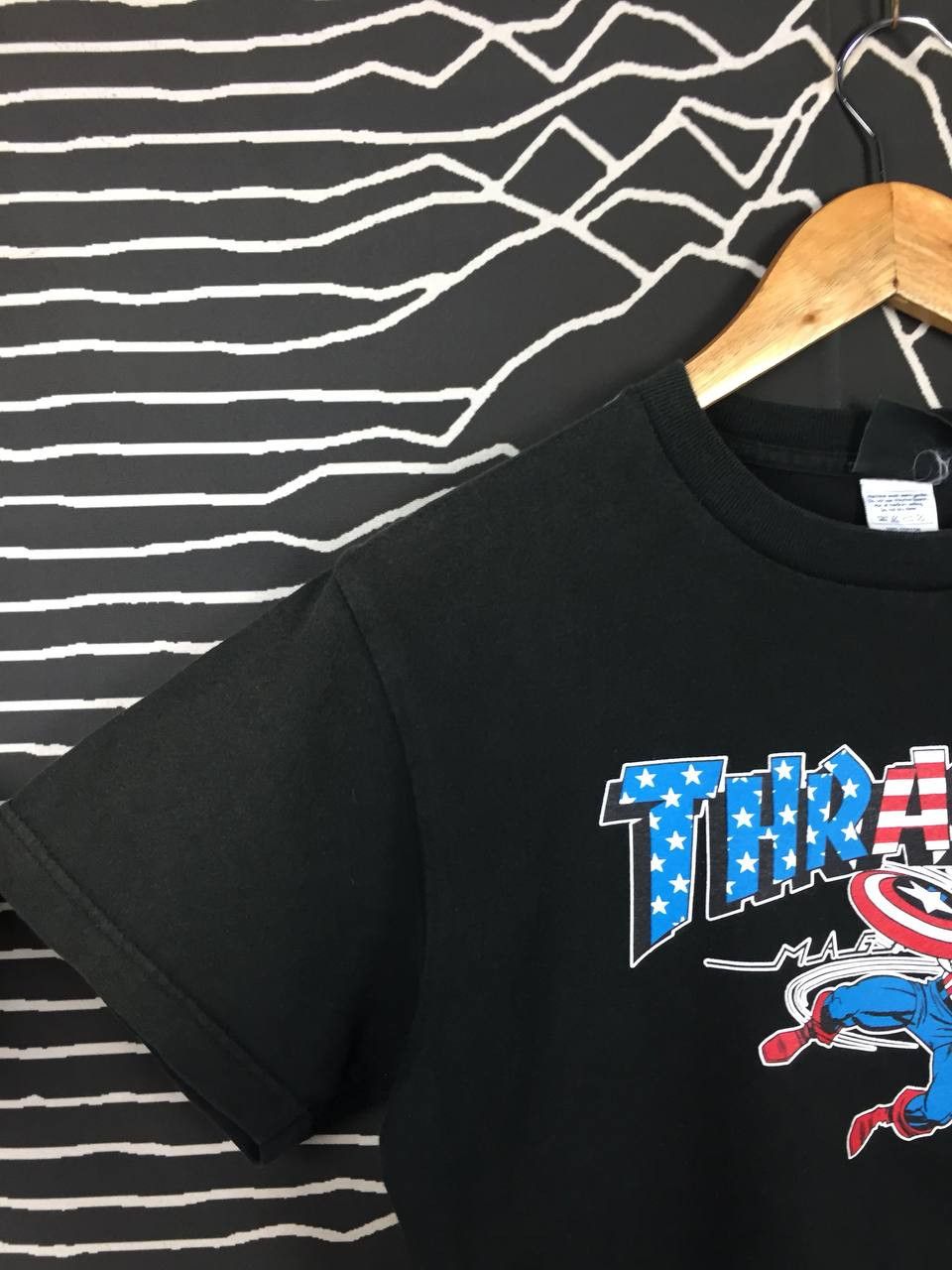 Marvel Comics × Thrasher Distressed Thrasher Magazine X Marvel Captain America Tee Size US S / EU 44-46 / 1 - 5 Thumbnail