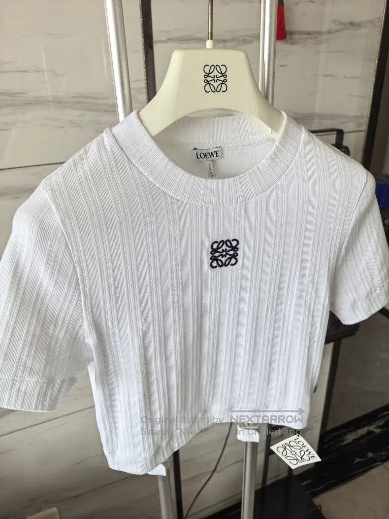 Loewe Loewe White vest with short sleeves Size S / US 4 / IT 40 - 6 Thumbnail