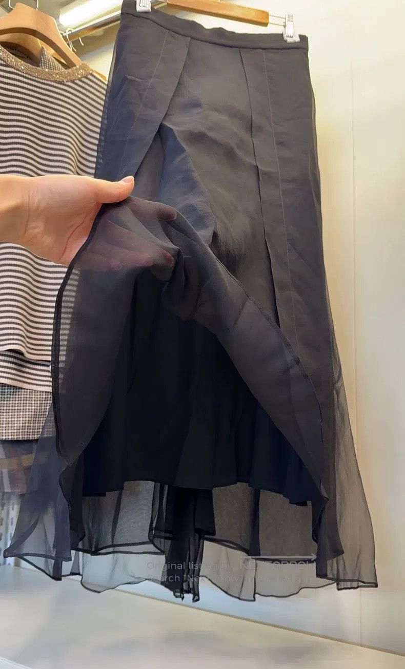 Brunello Cucinelli Brunello Cucinelli Silk Skirt Size 26" / US 2 / IT 38 - 5 Thumbnail
