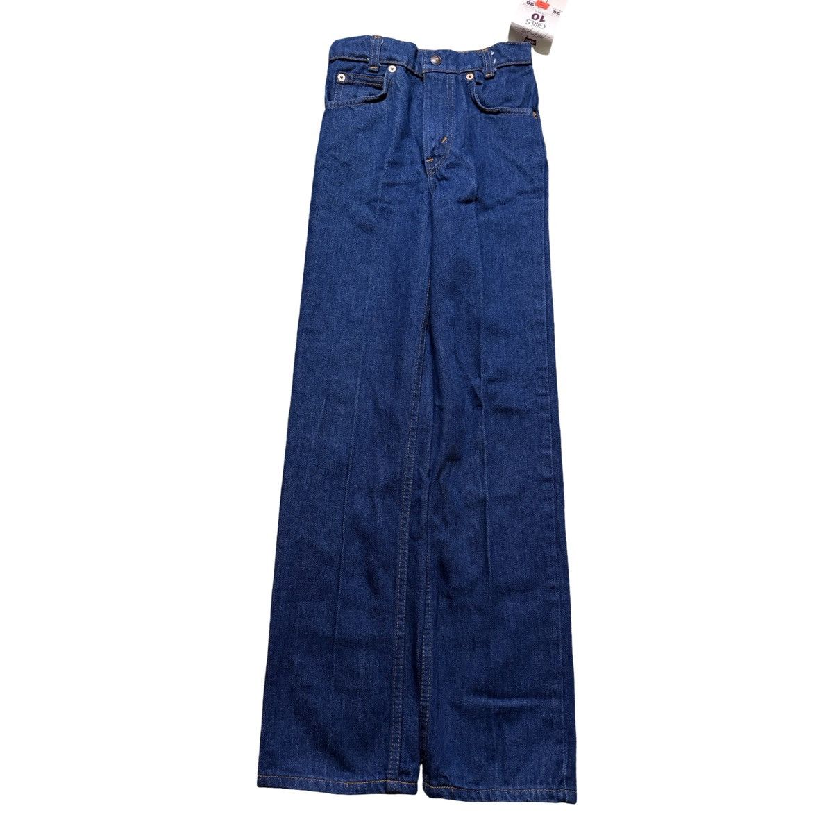 Levi's Vintage 80's Levi's 0718 Girls Jeans 22x28 10 Dark Wash NOS Size 22" - 3 Thumbnail