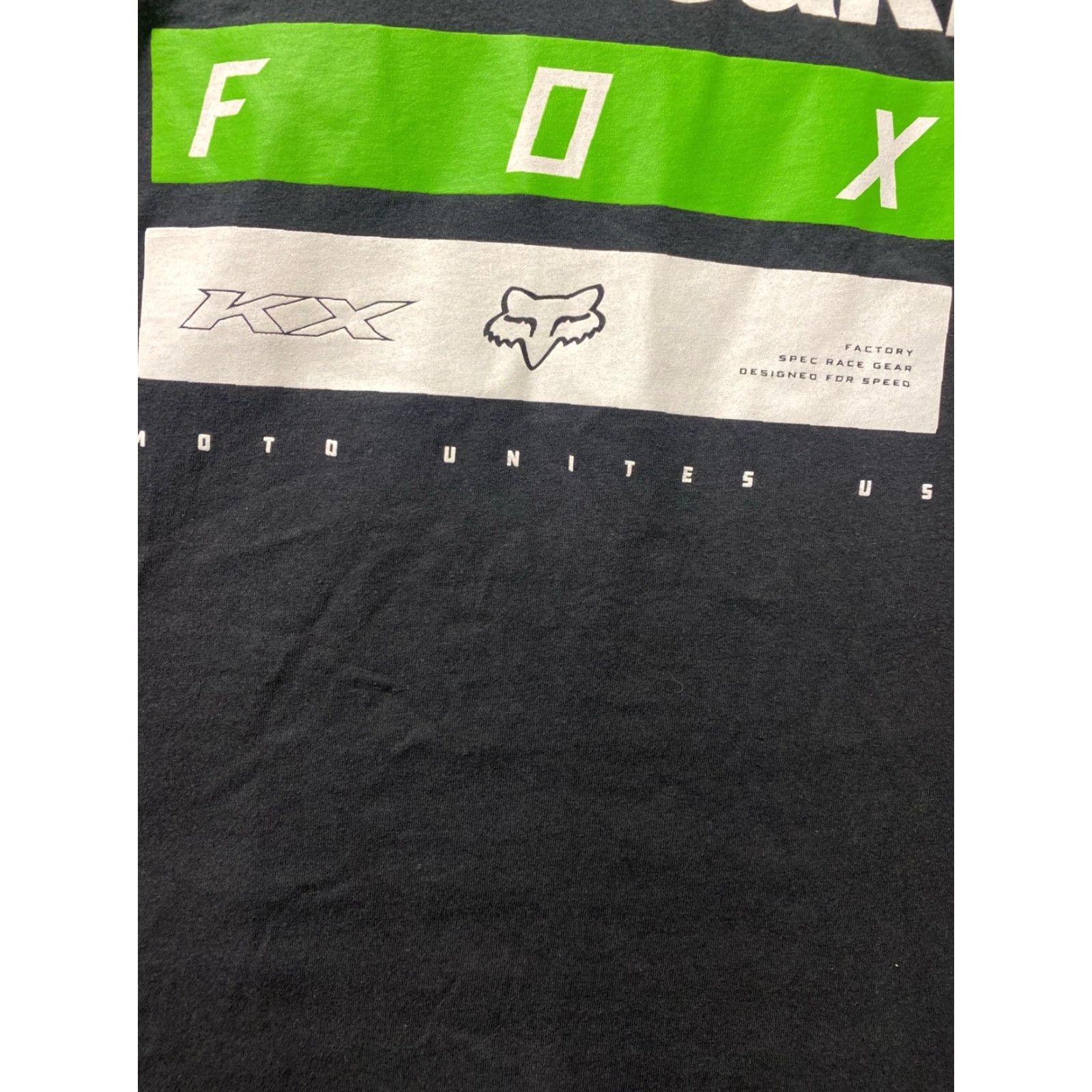 Fox Racing Fox Racing Kawasaki T-Shirt 2XL Black Cotton Slim Fit Crew Neck Short Sleeve Mens Size US XXL / EU 58 / 5 - 3 Thumbnail