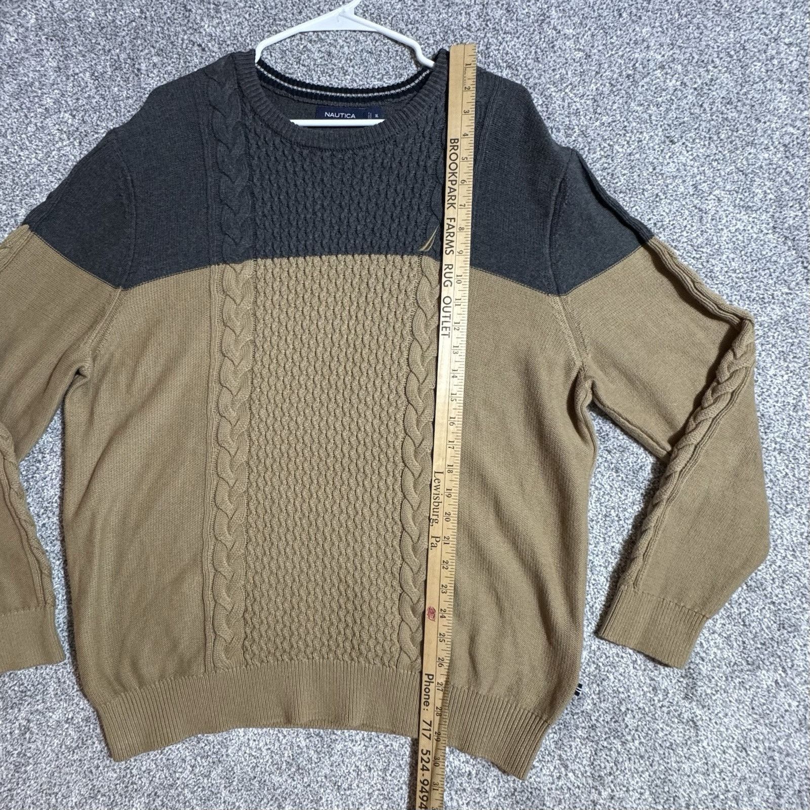 Nautica Nautica Sweater Mens XL Cable Knit Grandpacore Nautical Size US XL / EU 56 / 4 - 8 Thumbnail