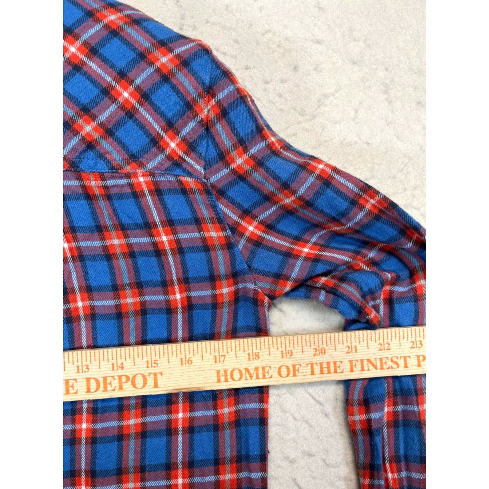 O'Neill O'Neill Flannel Shirt Womens M Blue Plaid Long Sleeve Button-Up 100% Cotton Size M / US 6-8 / IT 42-44 - 3 Thumbnail