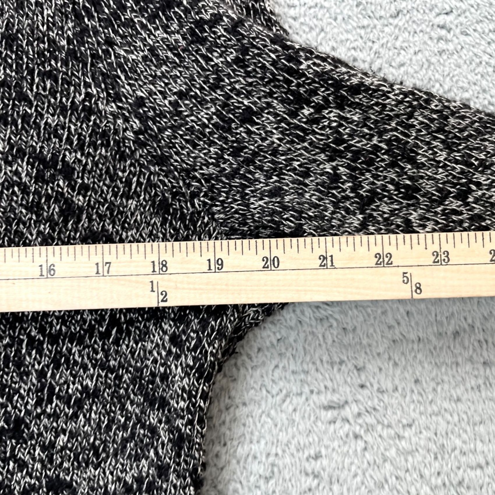 Vintage LL Bean Sweater Womens Medium Gray Heathered Cardigan Cotton Marl Knit Full Zip Size M / US 6-8 / IT 42-44 - 8 Thumbnail
