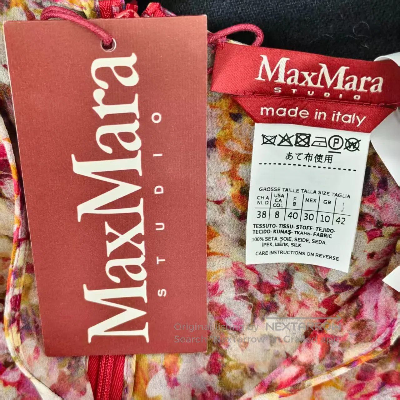 Max Mara Max Mara Floral Silk Dress| Size M / US 6-8 / IT 42-44 - 2 Thumbnail