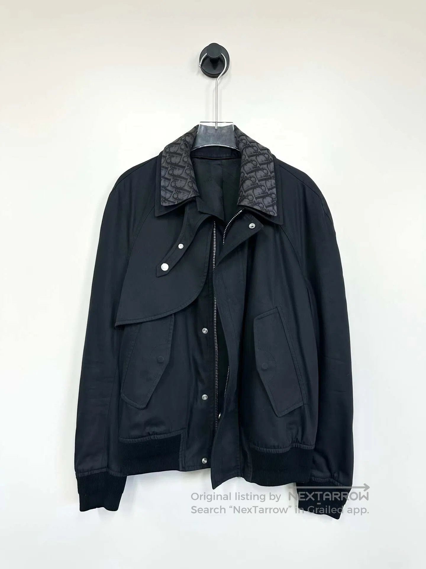 Dior Dior Black Lapel Vintage Logo Zip-Up Jacket| Size M / US 6-8 / IT 42-44 - 1 Thumbnail