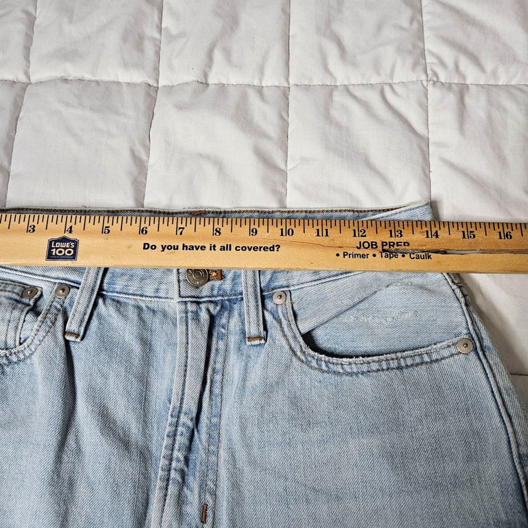 Madewell Madewell Jeans Regular Blue 100% Cotton Women's Size 27 Mid Rise Belted Denim Comfort Vintage: No Size 27" / US 4 / IT 40 - 5 Thumbnail