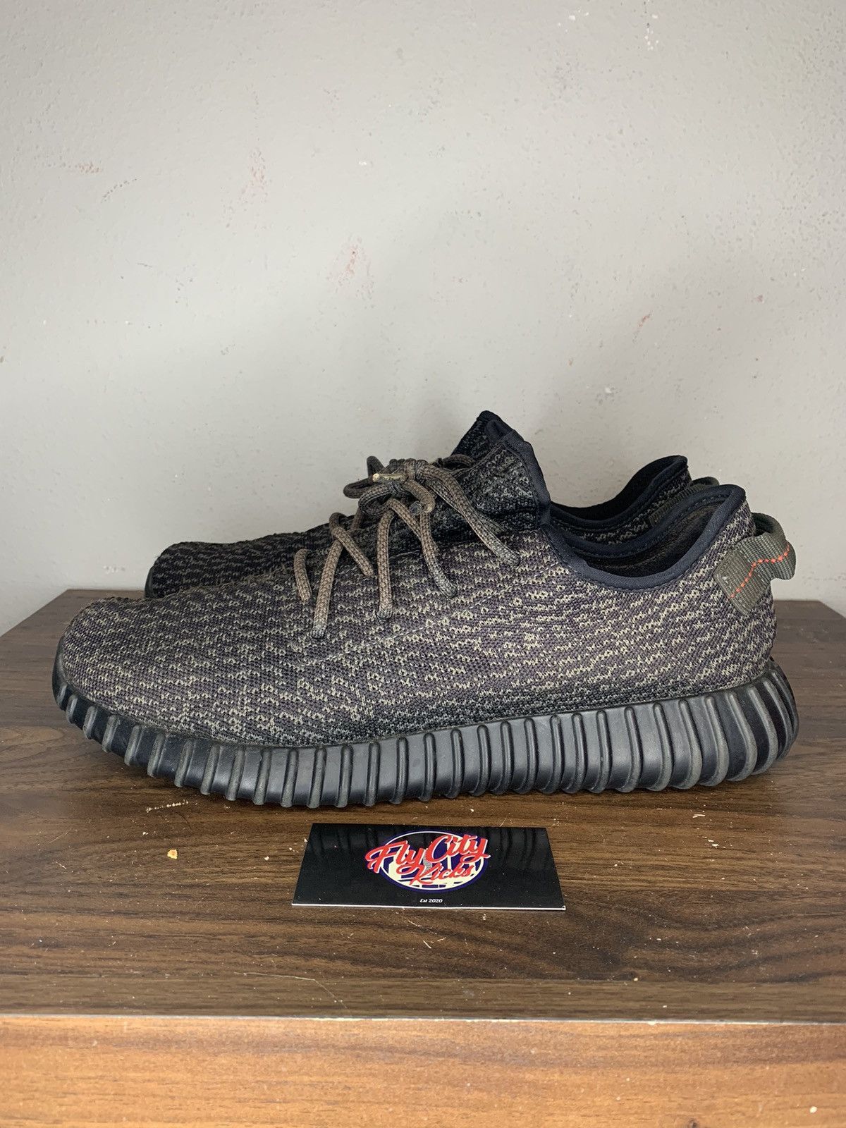 Adidas × Yeezy Adidas Yeezy 350 Pirate Black 2015 Size US 13 / EU 46 - 1 Thumbnail